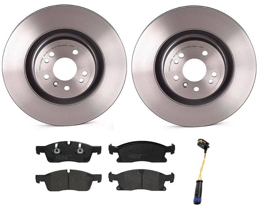 Mercedes Brakes Kit - Brembo Pads and Rotors Front (350mm) (Low-Met) 1664211400 - Brembo 1535733KIT